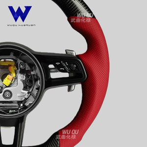 Volante de Fibra de Carbono Compatible con <span class=keywords><strong>Porsche</strong></span> Panamera, Macan, Cayenne, 718, 918, 911, 992, 991, 997, 985, 981, 970, 958 - Product Image 5