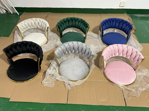 Elegante y Lujoso Taburete de Bar Giratorio y Ajustable de Terciopelo Verde, Venta Directa de Fábrica, Taburete de Bar con Respaldo - Product Image 5