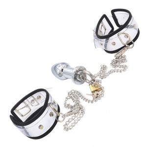 Fetish Fantasy Bondage Gear <span class=keywords><strong>BDSM</strong></span> Juguetes sexuales Negro Sexy Puños de mano y tapón anal para mujeres - Product Image 5