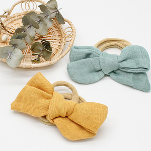 Recién Nacido bebé niño elástico bebé chica venda de nylon arcos <span class=keywords><strong>banda</strong></span> de pelo para niños - Product Image 5