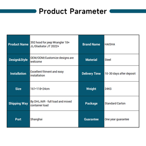 Alta calidad personalizado al por mayor 392 estilo Jeep Wrangler capó del motor jeep wrangler jeep capó Metal capó emblema - Product Image 4