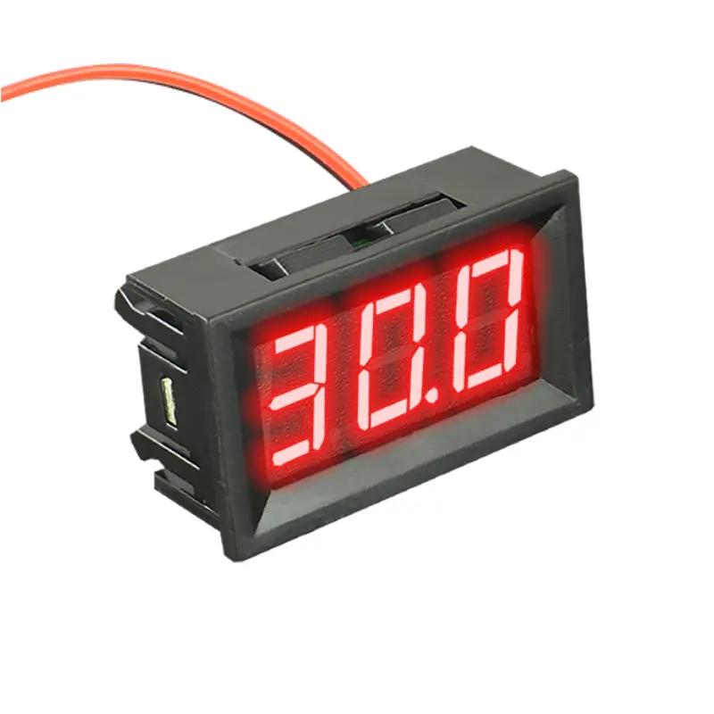 0.56 pouces 3 chiffres 2 fils DC4.5-30V LED affichage compteur numérique voltmètre Test indicateur moniteur détecteur voiture moto 12V 24V