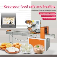 Machine d'emballage alimentaire commerciale Xuzhong en acier inoxydable, type oreiller, machine d'emballage sous vide automatique avec scellage et soudure par ondulation