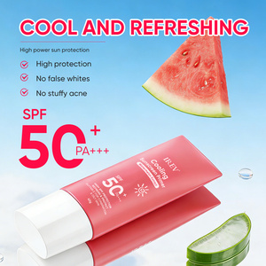 Protector Solar Aislante Irev Ice Cool 40g <span class=keywords><strong>con</strong></span> Aroma a Sandía, SPF50+ PA+++, Crema <span class=keywords><strong>con</strong></span> Color y Ácido Hialurónico - Product Image 3