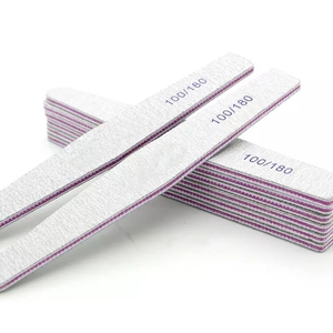 Wholesale Professional Emery Board Manicure Pedicure Art Tools Custom Logo Double-Sided Nail File Set 180 100 Grit Nail File