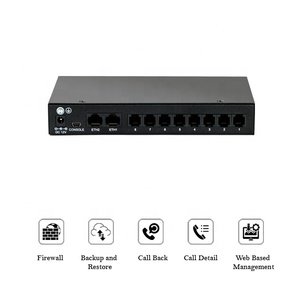 Passerelle VoIP analogique 8 canaux FXO : Connectez les lignes téléphoniques des opérateurs de télécommunications aux réseaux de téléphonie <span class=keywords><strong>IP</strong></span> - Product Image 1