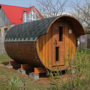 Sauna de Vapor con Aislamiento para <span class=keywords><strong>Terraza</strong></span>, <span class=keywords><strong>Estufa</strong></span> de Madera Sólida para 6 Personas, Control de Temperatura Inteligente Eléctrico - Product Image 2