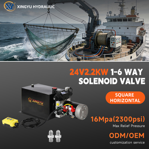 Unidad de Potencia Hidráulica de Alta Presión de 24v Personalizada, Paquete de Potencia Hidráulica para Elevador de Tijera, Nivelador de Muelle y Sistema de Dirección de Barcos - Product Image 1
