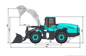 Machinerie de construction de haute qualité, bulldozer à faibles émissions, commande électronique L55-B5 L55-C5 L53-B3 LE59-X2 LE60-X3, chargeuse sur pneus - Product Image 4