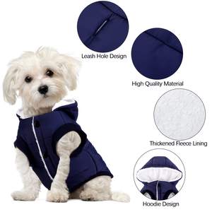 Fleece Lined Warm <b>Dog</b> Jacket Warm <b>Dog</b> <b>Hoodie</b> Puppy Coats with Hooded Cold Weather Pet Apparel Clothes <b>for</b> Puppy - Product Image 5