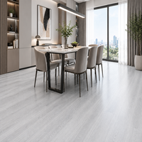 Plancher en vinyle PVC caoutchouté de luxe étanche LVT/SPC/WPC avec design graphique, carrelage plastique européen adhésif pour intérieur