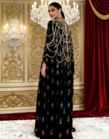 Nouvelles Arrivées 2026 : Abaya Modeste pour Femme, Nouveaux Designs Islamiques de Dubaï, Robe de Soirée Longue en Georgette à Manches Longues Faite à la Main pour le Printemps