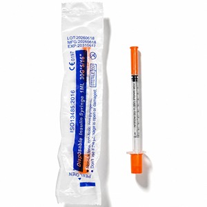 Jeringa de <span class=keywords><strong>Insulina</strong></span> Estéril OEM de 1 ml con Escala Visible y Aguja Ultrafina Desechable - Product Image 2