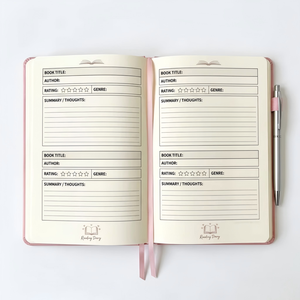 Custom PU Reading Diary Notebook <strong>Book</strong> Print Reading Tracker Journal Women <strong>Book</strong> Lovers - Product Image 2