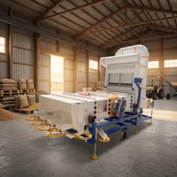 Machine de nettoyage de graines par tamis d'air industriel, équipement multifonctionnel de nettoyage de graines et de tri des impuretés pour les exploitations agricoles
