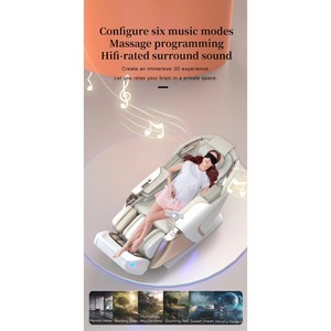 Fauteuil de massage électrique de luxe CITICITY, massage complet du corps 4D+3D, zéro gravité, shiatsu, pression d'air, pliable, portable, pour salon - Product Image 3