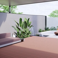 Planches de terrasse en WPC imperméables SONSILL, revêtement de sol en bois composite antidérapant haute densité pour terrasse extérieure et jardin