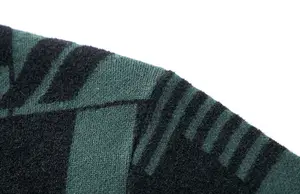Мужской Повседневный свитер с длинным рукавом и круглым вырезом, Мужская трикотажная одежда, жаккардовый свитер для мужчин