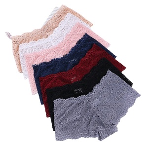 Sexy Lingerie di pizzo estate donna vedere attraverso pantaloncini comodi intimo femminile boxer Boyshorts mutandine intimo - Product Image 1
