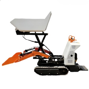 Mini Trái Đất di chuyển máy móc Lift nhỏ tự tải cao su bài hát mini Dumper xe tải tải 500kg 1000kg Mini Skid chỉ đạo Bộ nạp - Product Image 1