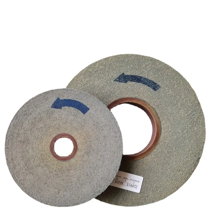 Diamond abrasive 9S edge convoluted polishing wheel non woven deburring grinding wheel for titanium alloy