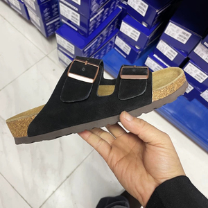 Sandalias Planas Tipo Mocasín con Punta Abierta para <span class=keywords><strong>Arizona</strong></span>, Plantilla Cómoda de <span class=keywords><strong>Eva</strong></span>, Cierre Deslizante de Cuero Genuino para la Temporada de Otoño - Product Image 5