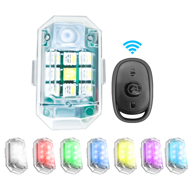 HOT HOSHI M3 Drone Strobe Light Wireless Remote Control Flash LED Light for for FAA Drone Night Flying Car Tent Bicycle Drone