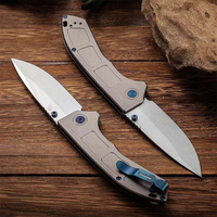 Cuchillo Plegable Profesional Personalizado 748 para Campismo, Senderismo y Uso Diario (EDC) con Mango de Aleación de Aluminio Resistente para Pesca y Uso en el Bolsillo