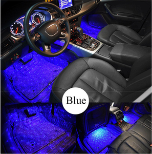 ไฟเส้น LED RGB ตกแต่งภายในรถยนต์4ชิ้น,โคมไฟสร้างบรรยากาศในการตกแต่งโคมไฟสร้างบรรยากาศ USB ควบคุมไร้สายด้วยรีโมตดนตรีโคมไฟเท้าสร้างบรรยากาศ - Product Image 3