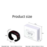 Bracelet LED programmable Bracelet lumineux rechargeable Message personnalisé Bluetooth pour la fête de Noël d'Halloween