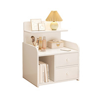 Table de chevet simple et moderne, petite armoire de rangement domestique à 2 tiroirs en bois, mobilier de chambre à coucher, mini table de chevet tendance