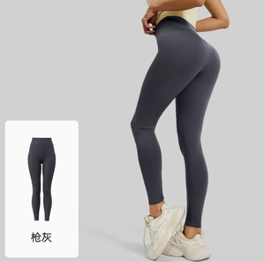 Leggings Deportivos de Mujer de Cintura Alta con Efecto Scrunch Butt, Ligeros, Sensación de Segunda Piel, Logotipo Personalizado, Antibacterianos, Sólidos, Ideales para Yoga - ¡Venta Caliente! - Product Image 4