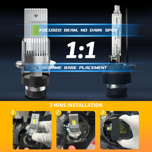 90 Wát D Series LED Đèn D2 D4 Car Led Đèn Pha thay thế HID Cắm và chơi 6500K tự động chiếu sáng nhà máy trực tiếp lỗi miễn phí - Product Image 4