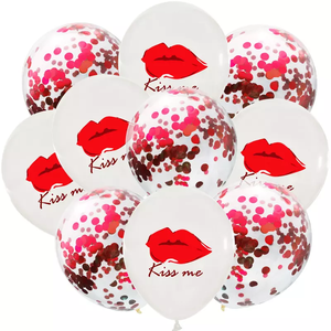 بالونات حمراء على شكل قلب ، 48 قطعة, مجموعة بالونات من اللاتكس ، تستخدم في حفلات الزفاف وعيد الحب - Product Image 5