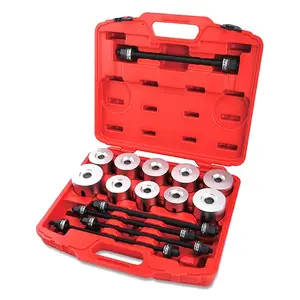 27 pcs Universal Press and Pull Sleeve Kit Auto Wheel Bearing Press Tools Bushing and Bearing Pressing Bush Removal Kit Tools