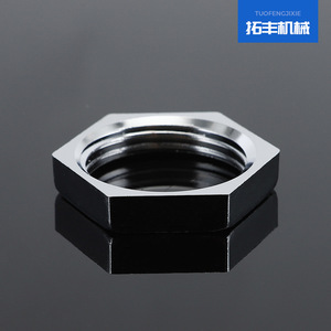 น็อตอะลูมิเนียมหกเหลี่ยม 1 นิ้ว ชุบโครเมียม ผลิตด้วยเครื่อง CNC สำหรับตัวยึดแบบกลไก - Product Image 2