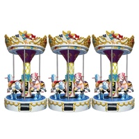 Machine à jetons de jeu d'arcade de carrousel d'ange de joueurs des enfants 3 pour le parc d'attractions