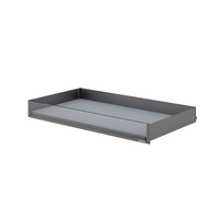 Tiroir coulissant plat en verre, ajustement universel pour systèmes d'armoires basses hautes, capacité de charge 30 kg, paniers intégrés modernes et luxueux