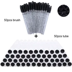 50 Tubes à Cils en Cristal Jetables, Applicateurs de Mascara, Peignes à Sourcils et Spoolies pour Outils de Maquillage - Product Image 5