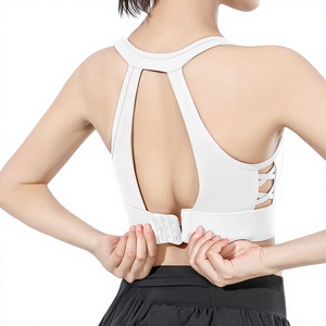 Soutien-gorge de sport haute performance à bonnets fixes, anti-choc, grande taille, push-up, sans coutures, dos nageur, en nylon, maintien élevé, pour fitness et yoga - Product Image 1