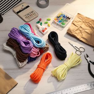 Paracord en nylon multicolore de 5 mm, filé à cœur, résistant à l'usure, pour la fabrication de bijoux DIY, fournitures artisanales, bracelets tressés, matériel pour sacs et cordes - Product Image 1