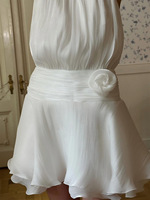 Robe Courte Sexy Femme à Volants et Dos Nu avec Lacets, Idéale pour la Plage et les Soirées, Collection Été 2026, Robe de Cocktail Tendance pour Vacances