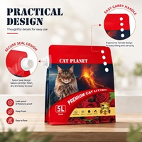 Arena para Gatos de Bentonita 99.99% Libre de Polvo, Arena para Gatos de Alta Calidad en Forma de Bola, Arena Natural de Sodio para Mascotas