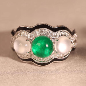 Anello con Zircone Stile Smeraldo per Donne, Elegante Gioiello da Dito alla Moda - Product Image 6