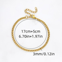 Ensemble de bijoux en acier inoxydable plaqué or 18 carats anti-ternissement : Collier et bracelet chaîne cubaine, chaîne Figaro torsadée, chaîne maille corde, chaîne serpent