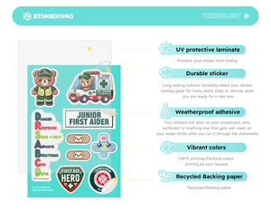 <span class=keywords><strong>Etiquetas</strong></span> Adhesivas Personalizadas con Logotipo Impreso, <span class=keywords><strong>Hojas</strong></span> de Pegatinas de Vinilo Resistentes al Agua con Diseño de Dibujos Animados <span class=keywords><strong>para</strong></span> Niños - Product Image 5