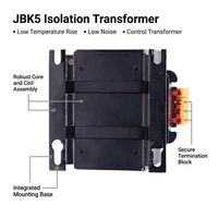 Transformateur de contrôle monophasé à bobinage en cuivre JBK5, transformateur d'isolement de type sec pour équipement de laboratoire et d'essai