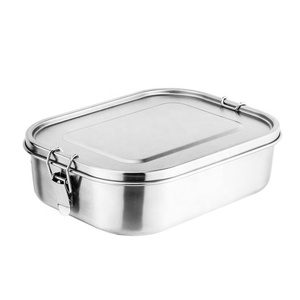 Hộp Đựng Đồ Ăn Nhẹ Hộp Đựng Thức Ăn Bento Hộp Cơm Trưa Bằng Thép Không Gỉ 49 OZ Có Kẹp Khóa