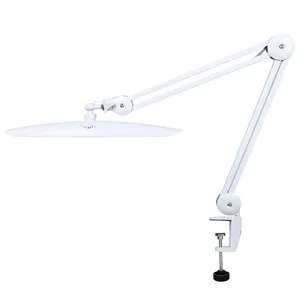 LED Task <b>Desk</b> Lamp 19 Inches Metal Swing Arm Eye-Caring Lash Extensions Lamp 117PCS LEDs for <b>Nail</b> Crafts Reading Head Work Lamp - Product Image 1