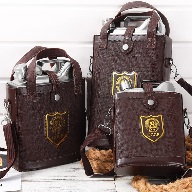 Manchon en cuir marron